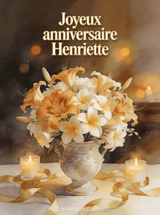 Joyeux anniversaire Henriette - Joyeux anniversaire henriette fleurs