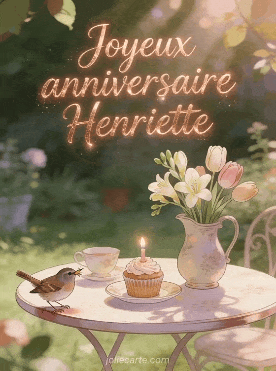Joyeux anniversaire Henriette - Carte joyeux anniversaire henriette