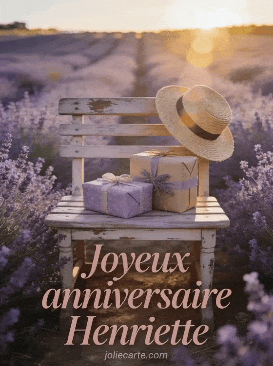 Joyeux anniversaire Henriette - Carte joyeux anniversaire henriette gratuite