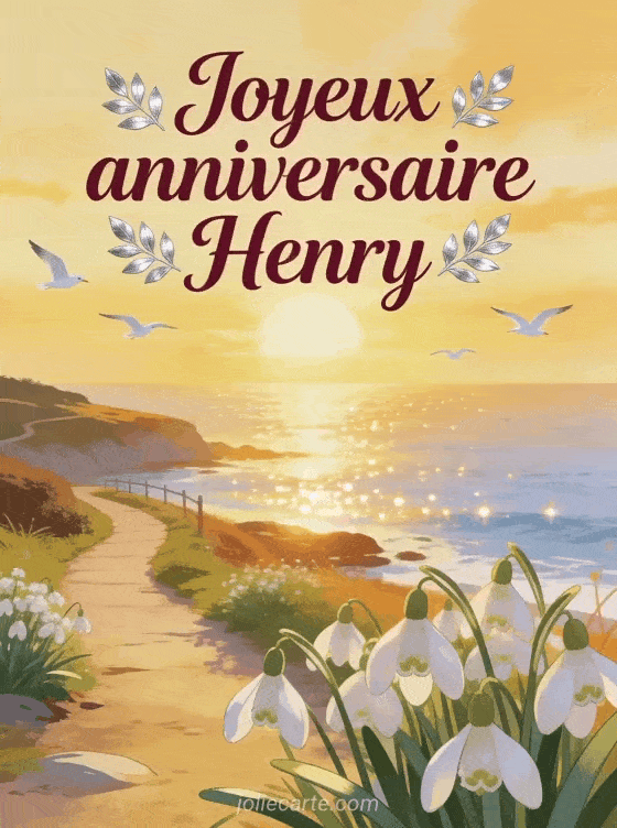 Joyeux anniversaire Henry - Carte joyeux anniversaire henry gratuite