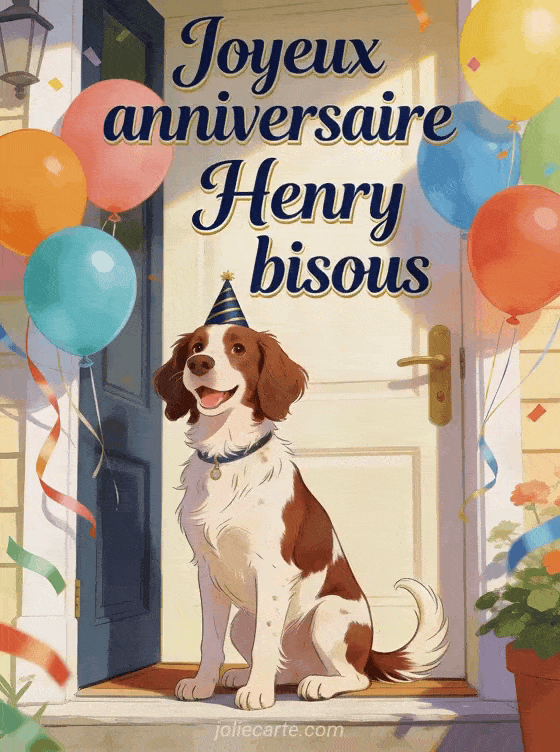 Joyeux anniversaire Henry - Joyeux anniversaire henry bisous