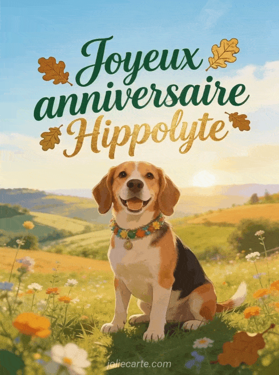 Joyeux anniversaire Hippolyte - Carte joyeux anniversaire hippolyte gratuite
