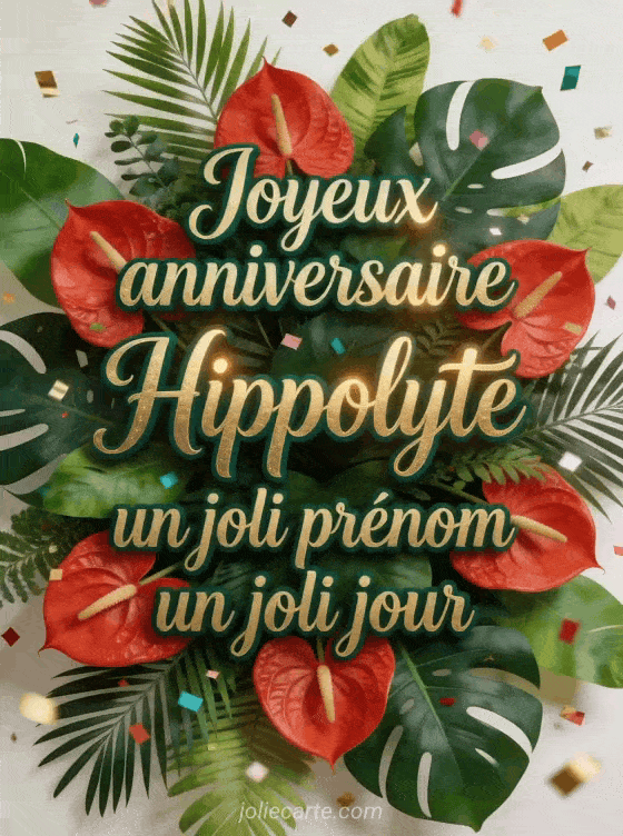 Joyeux anniversaire Hippolyte - Joyeux anniversaire hippolyte fleurs