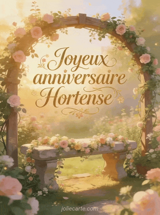 Joyeux anniversaire Hortense - Carte joyeux anniversaire hortense gratuite