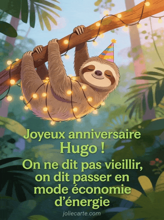 Joyeux anniversaire Hugo - Hugo humour
