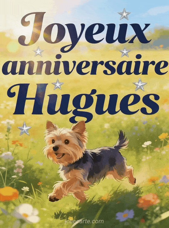 Joyeux anniversaire Hugues - Carte joyeux anniversaire hugues