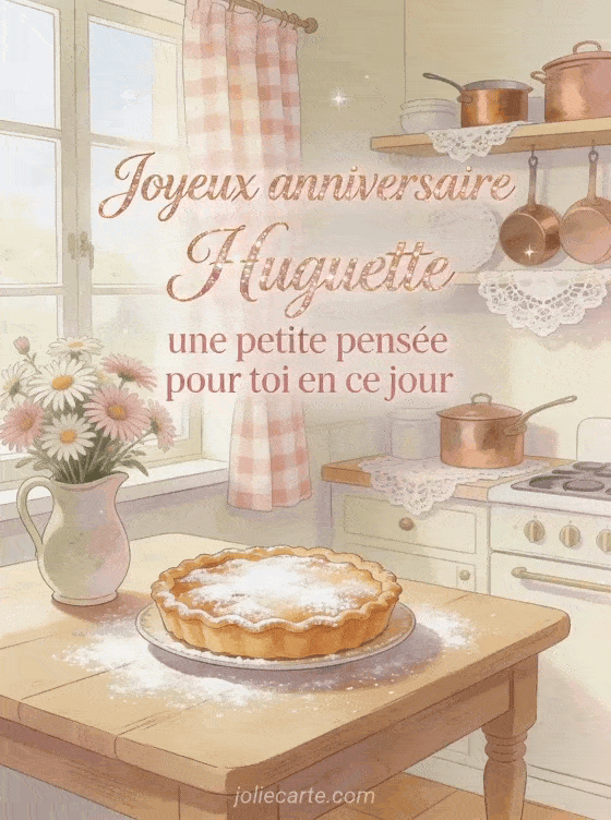 Joyeux anniversaire Huguette - Carte joyeux anniversaire huguette gratuite