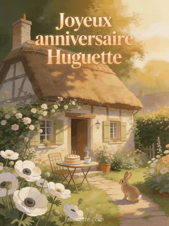 Joyeux anniversaire Huguette - Joyeux anniversaire huguette gif anime