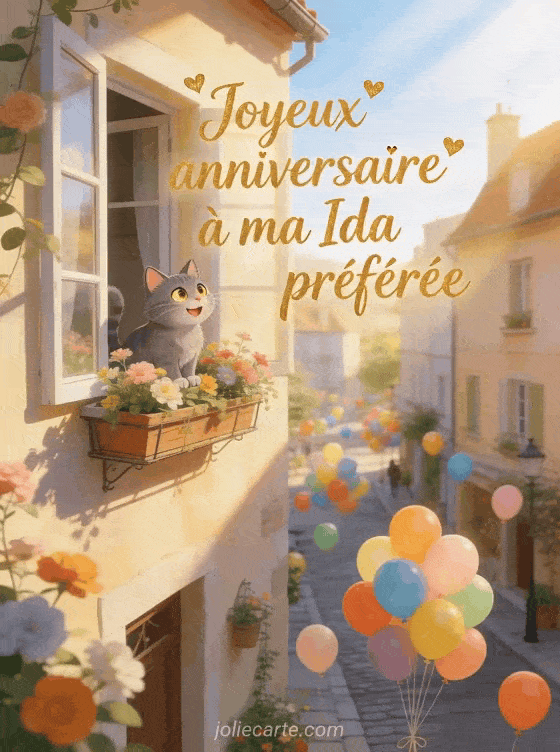 Joyeux anniversaire Ida - Joyeux anniversaire ida bisous