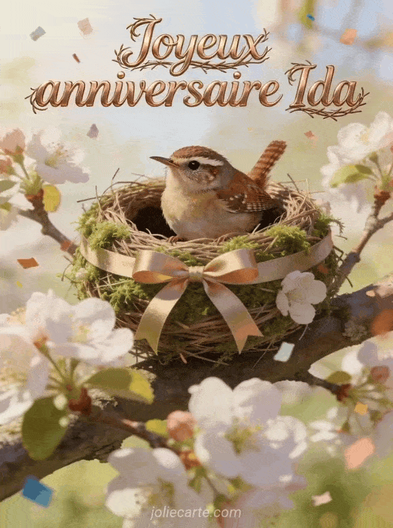 Joyeux anniversaire Ida - Carte joyeux anniversaire ida gratuite