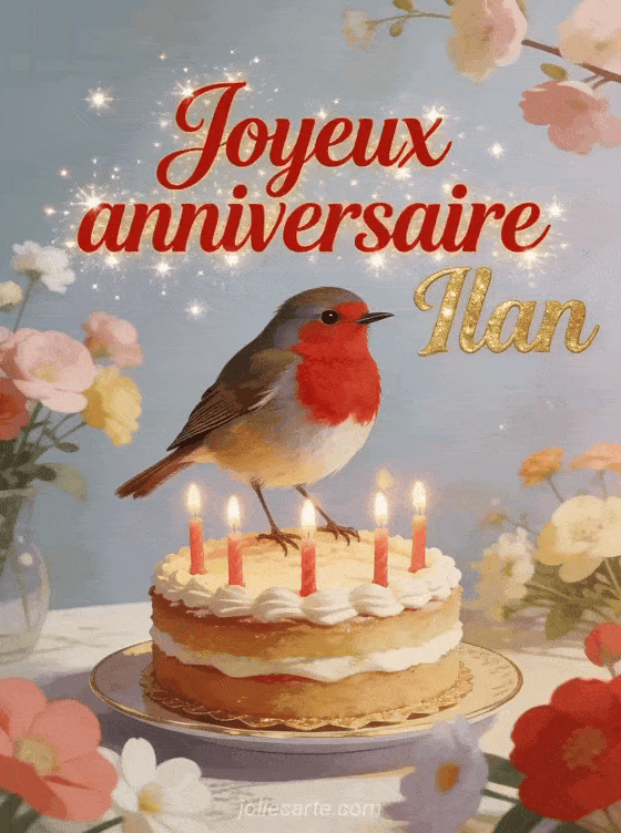 Joyeux anniversaire Ilan - Carte joyeux anniversaire ilan gratuite