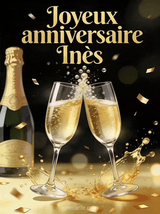 Joyeux anniversaire Inès - Joyeux anniversaire ines champagne