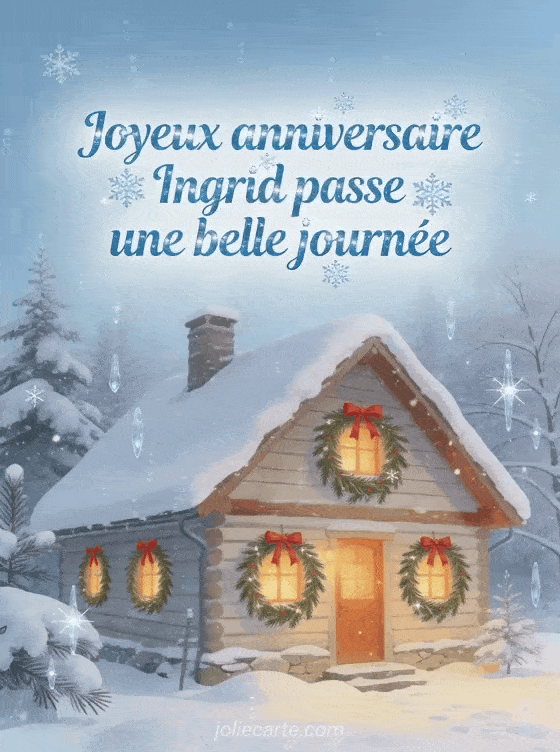 Joyeux anniversaire Ingrid - Joyeux anniversaire ingrid gros bisous