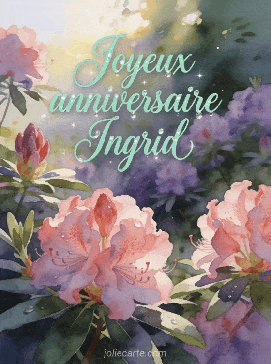 Joyeux anniversaire Ingrid - Joyeux anniversaire ingrid fleurs