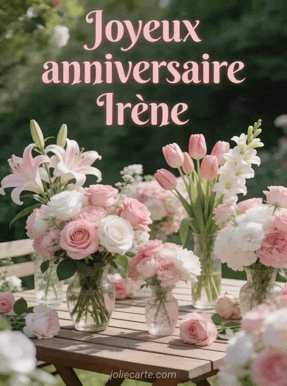 Joyeux anniversaire Irène - Joyeux anniversaire irene fleurs