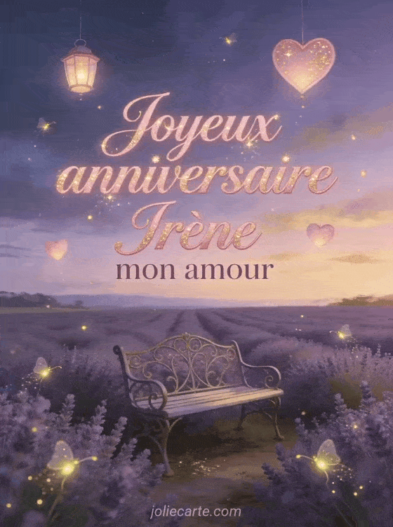 Joyeux anniversaire Irène - Joyeux anniversaire irene mon amour