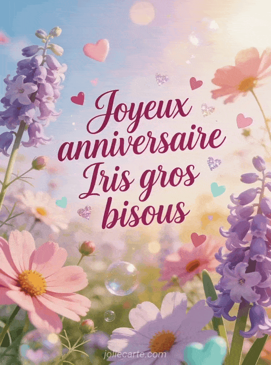 Joyeux anniversaire Iris - Joyeux anniversaire iris gros bisous