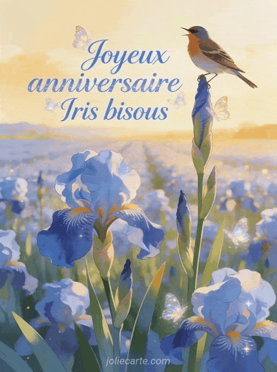 Joyeux anniversaire Iris - Joyeux anniversaire iris bisous