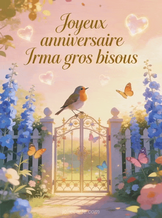 Joyeux anniversaire Irma - Joyeux anniversaire irma gros bisous
