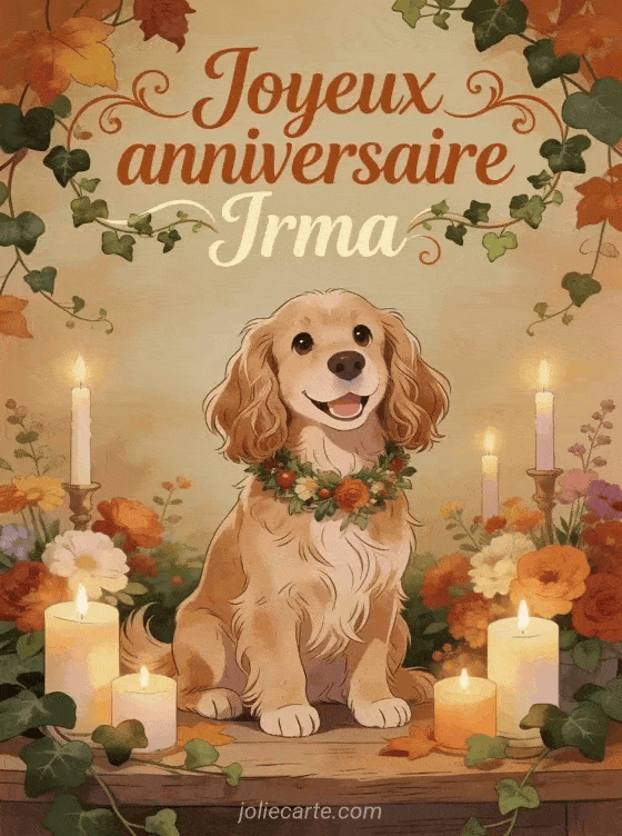 Joyeux anniversaire Irma - Joyeux anniversaire irma gif anime