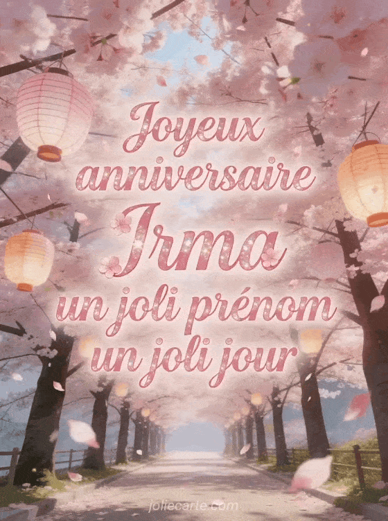 Joyeux anniversaire Irma - Joyeux anniversaire irma fleurs