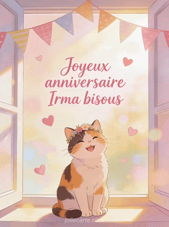 Joyeux anniversaire Irma - Joyeux anniversaire irma bisous