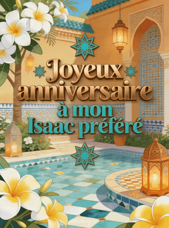 Joyeux anniversaire Isaac - Joyeux anniversaire isaac gros bisous