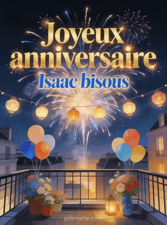 Joyeux anniversaire Isaac - Joyeux anniversaire isaac bisous