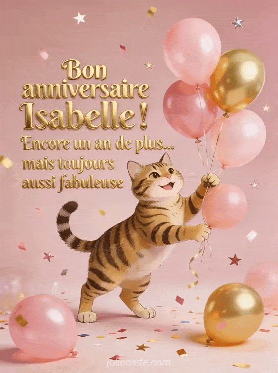 Joyeux anniversaire Isabelle - Bon anniversaire isabelle