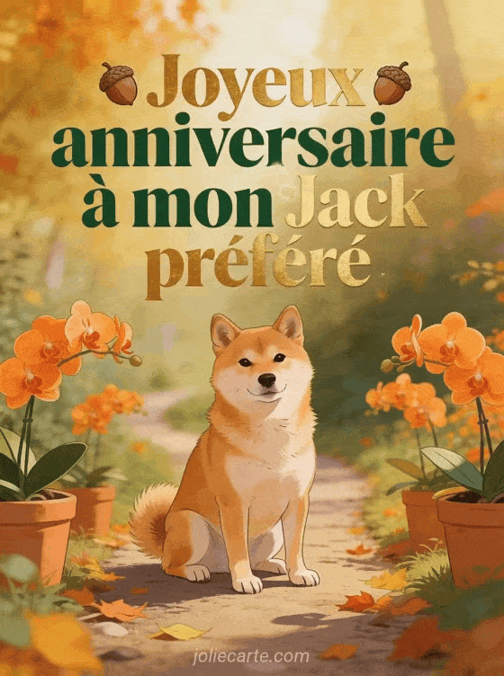 Joyeux anniversaire Jack - Carte joyeux anniversaire jack gratuite