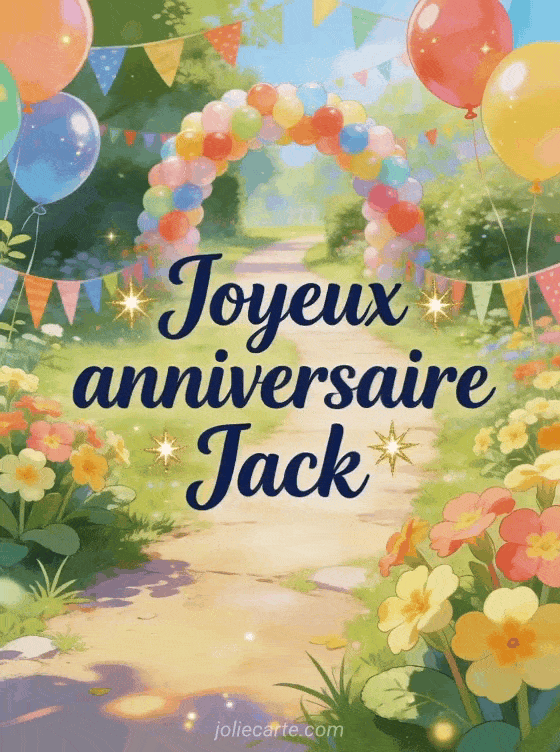 Joyeux anniversaire Jack - Joyeux anniversaire jack gif anime