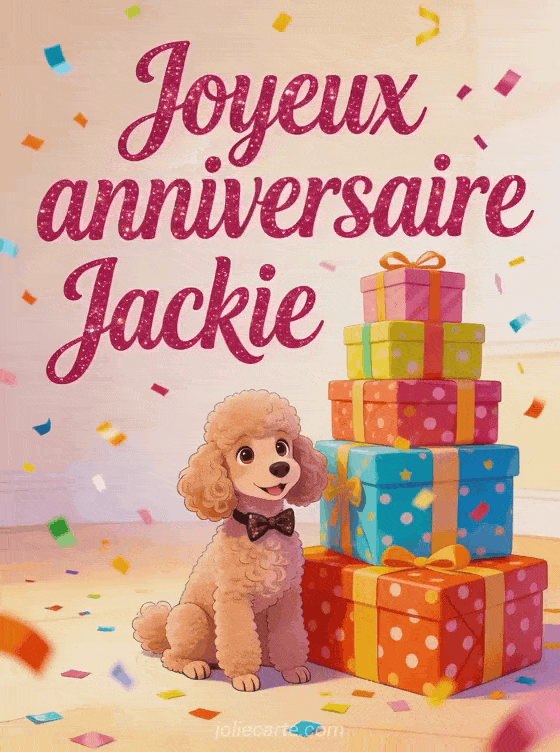 Joyeux anniversaire Jackie - Joyeux anniversaire jackie gif