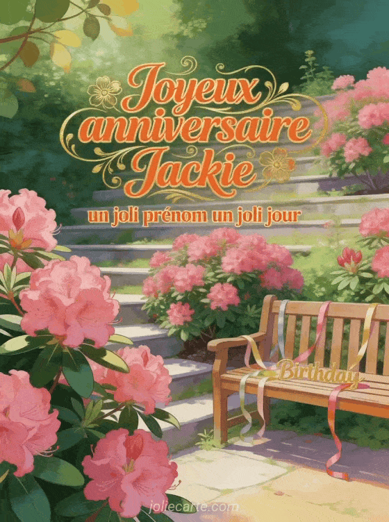 Joyeux anniversaire Jackie - Joyeux anniversaire jackie fleurs