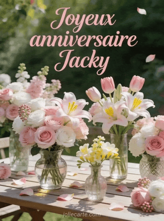 Joyeux anniversaire Jacky - Joyeux anniversaire jacky fleurs