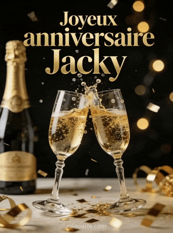 Joyeux anniversaire Jacky - Jacky champagne
