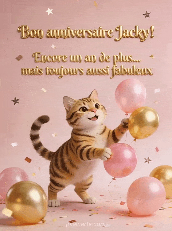 Joyeux anniversaire Jacky - Bon anniversaire jacky