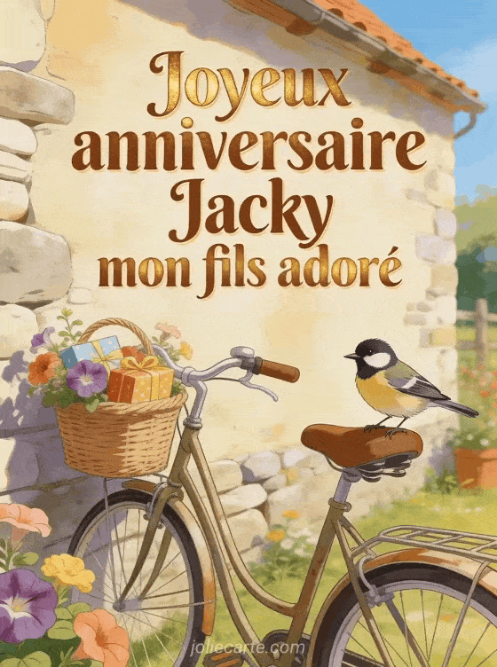 Joyeux anniversaire Jacky - Joyeux anniversaire jacky mon fils