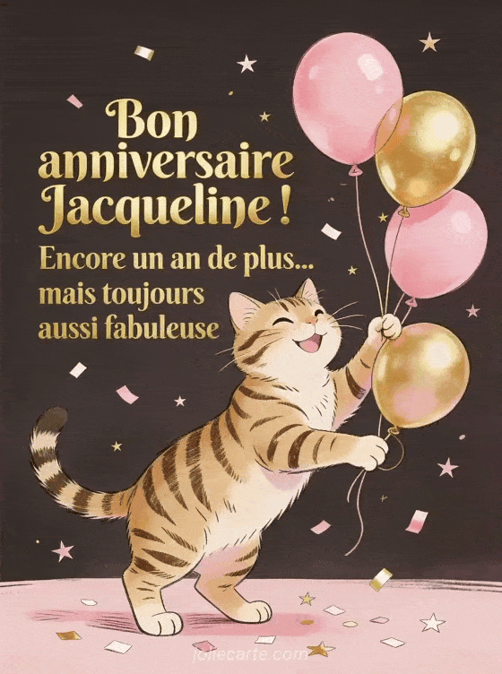 Joyeux anniversaire Jacqueline - Bon anniversaire jacqueline