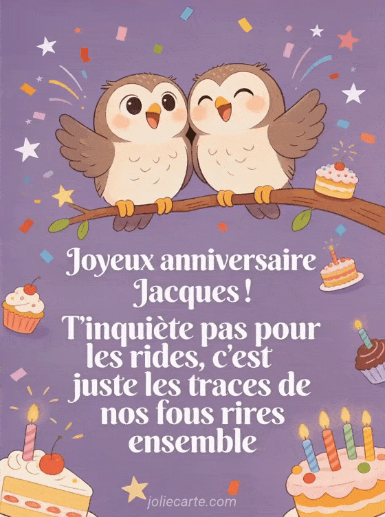 Joyeux anniversaire Jacques - Jacques rigolo