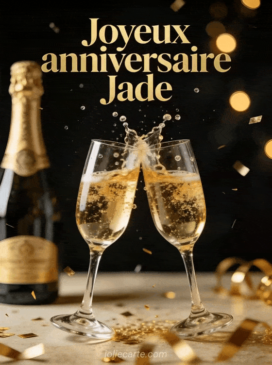 Joyeux anniversaire Jade - Jade champagne