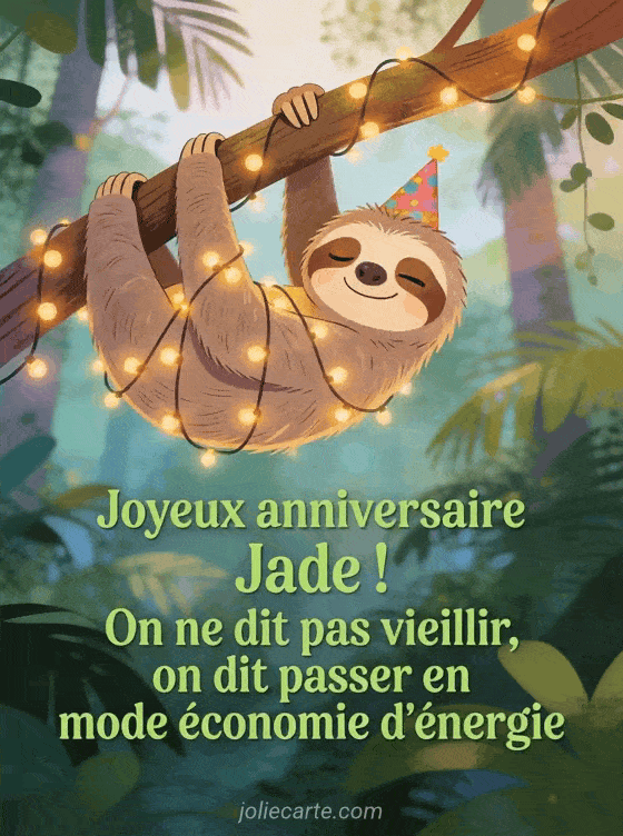 Joyeux anniversaire Jade - Jade humour