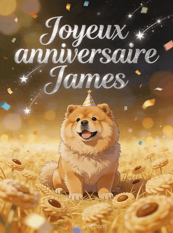 Joyeux anniversaire James - Carte joyeux anniversaire james gratuite