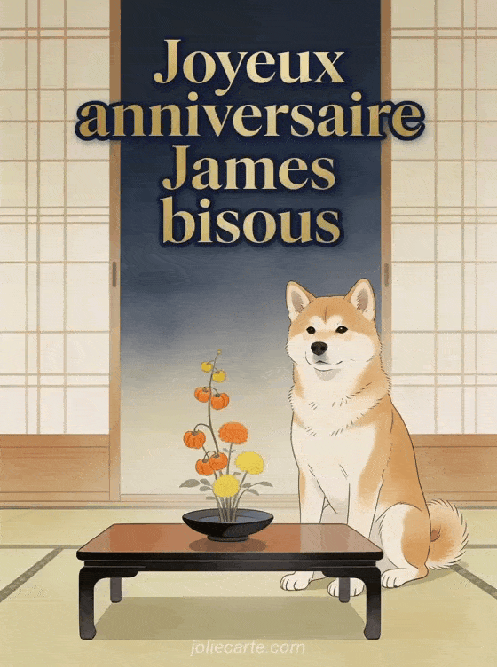 Joyeux anniversaire James - Joyeux anniversaire james bisous