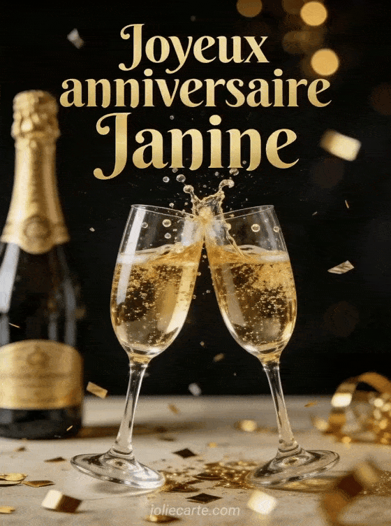 Joyeux anniversaire Janine - Janine champagne