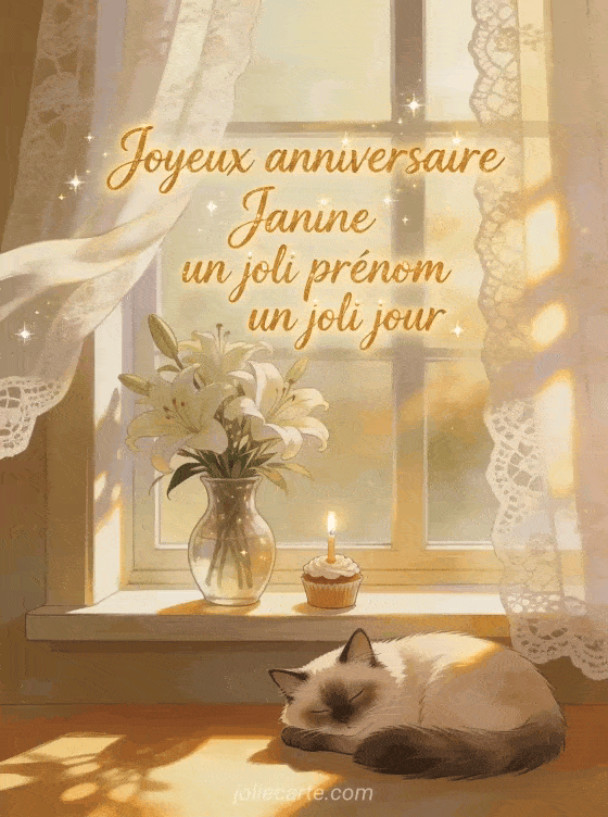 Joyeux anniversaire Janine - Joyeux anniversaire janine gif