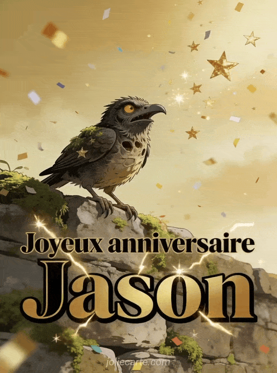 Joyeux anniversaire Jason - Carte joyeux anniversaire jason