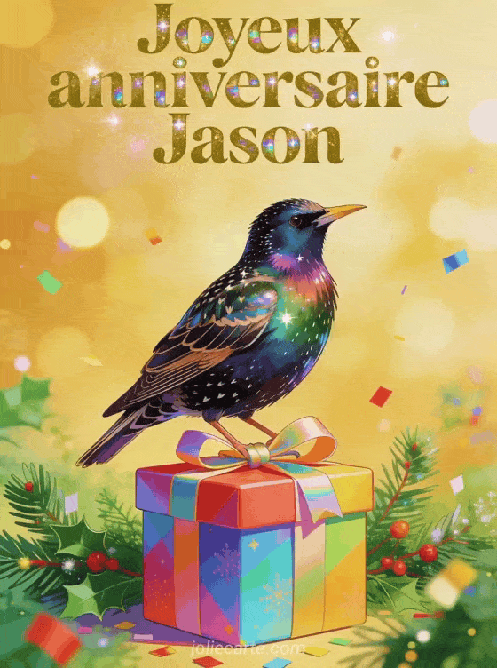 Joyeux anniversaire Jason - Carte joyeux anniversaire jason gratuite