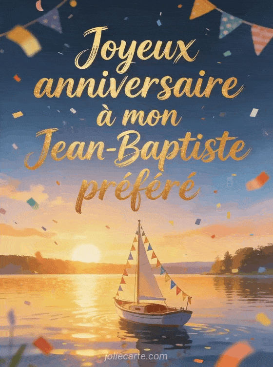 Joyeux anniversaire Jean-Baptiste - Joyeux anniversaire jean baptiste gif