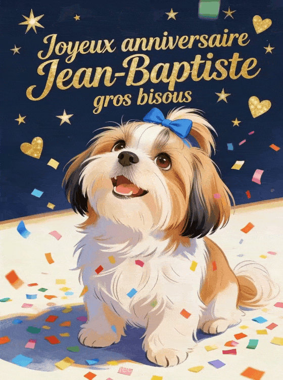 Joyeux anniversaire Jean-Baptiste - Joyeux anniversaire jean baptiste gros bisous