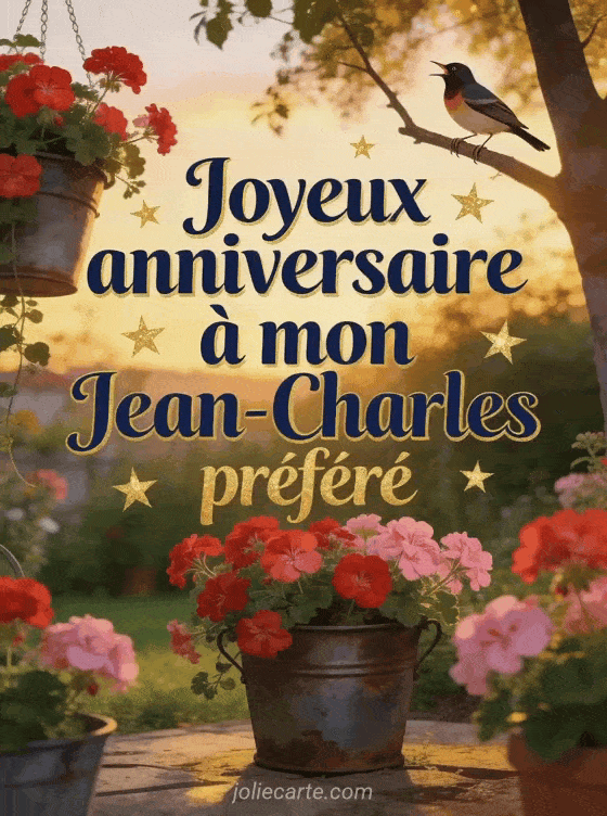 Joyeux anniversaire Jean-Charles - Carte joyeux anniversaire jean charles gratuite